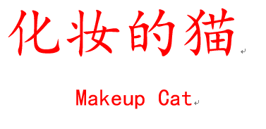 化妆的猫 MAKEUP CAT