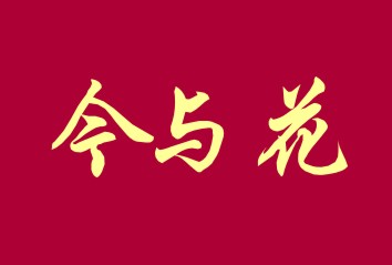 今与花