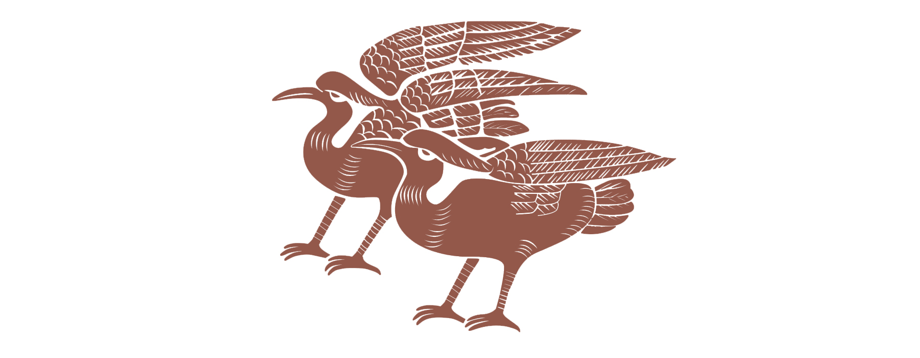 两只鹤logo