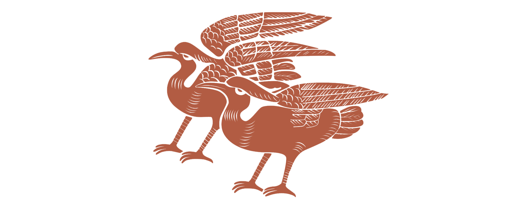 两只鹤logo