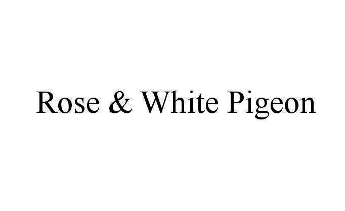 ROSE&WHITE PIGEON