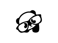 眼镜熊猫图形