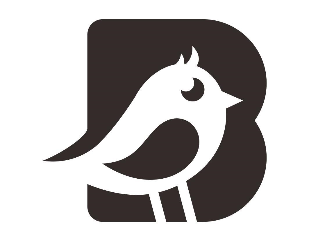图形-字母B-鸟