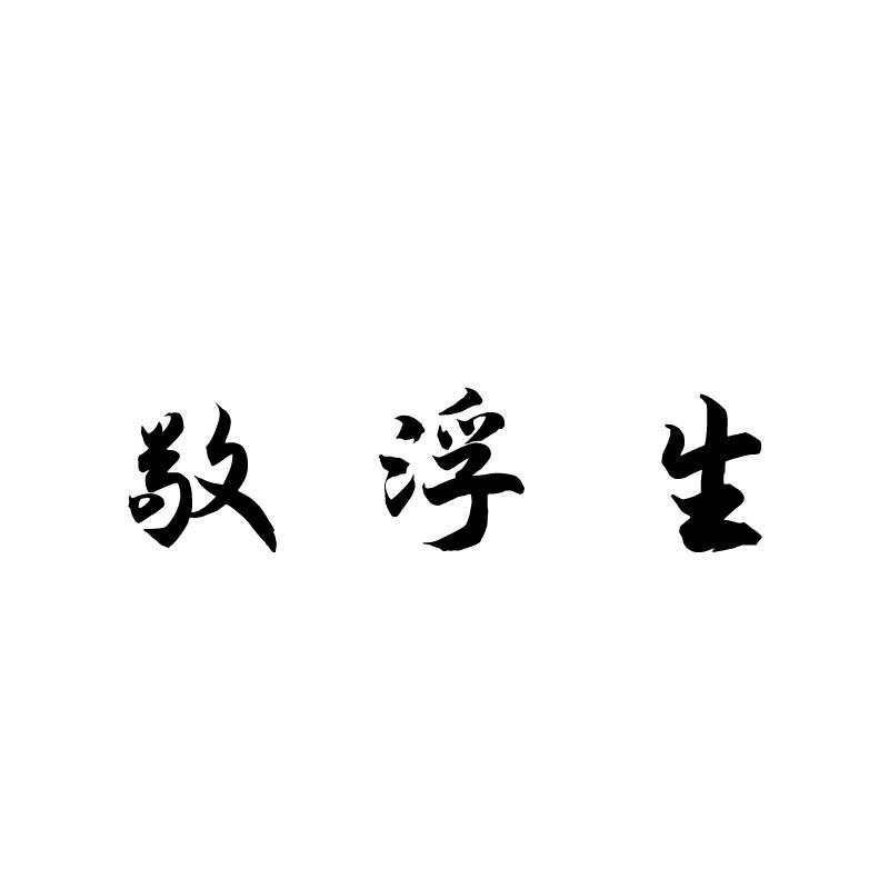 敬浮生