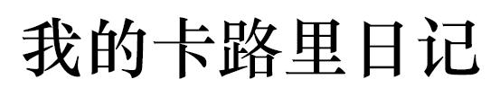 我的卡路里日记