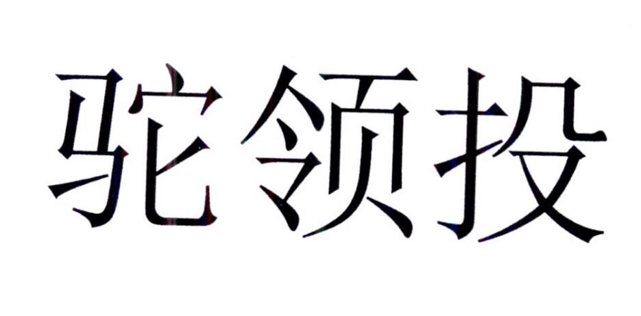 驼领投
